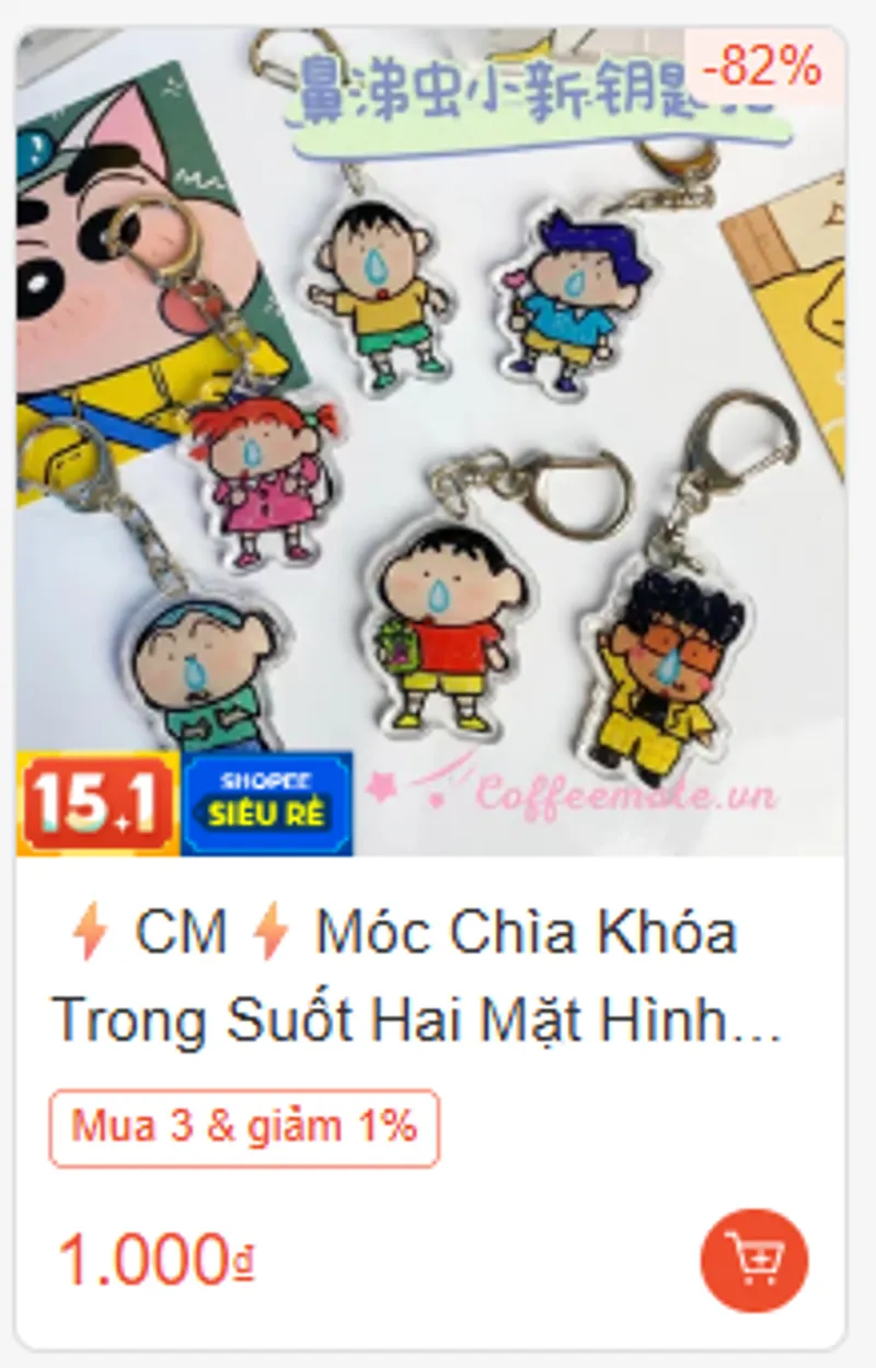 Thêm loạt móc khóa chỉ 1K - 2