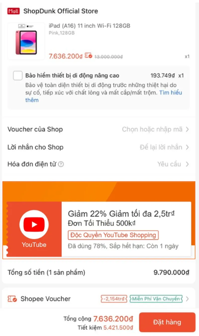 Ipad A16 chỉ 7tr6🔥