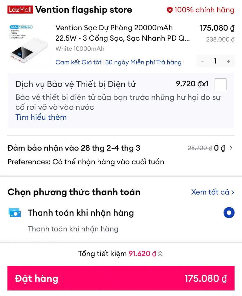 Sạc dự phòng chỉ 175K - 2