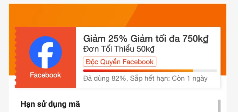 Shopee tăng mã FB lên 35% - 2