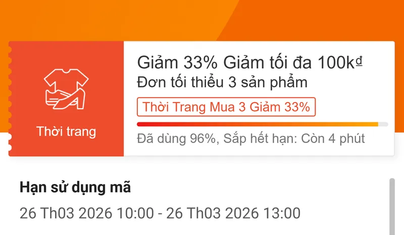 Mã 33% sắp hết kìa‼️