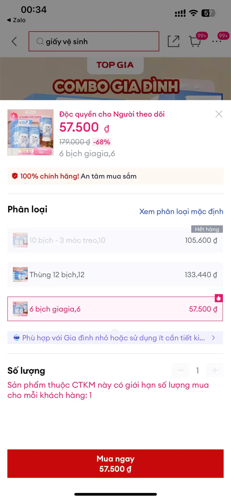 Deal Top Gia trợ giá 50%