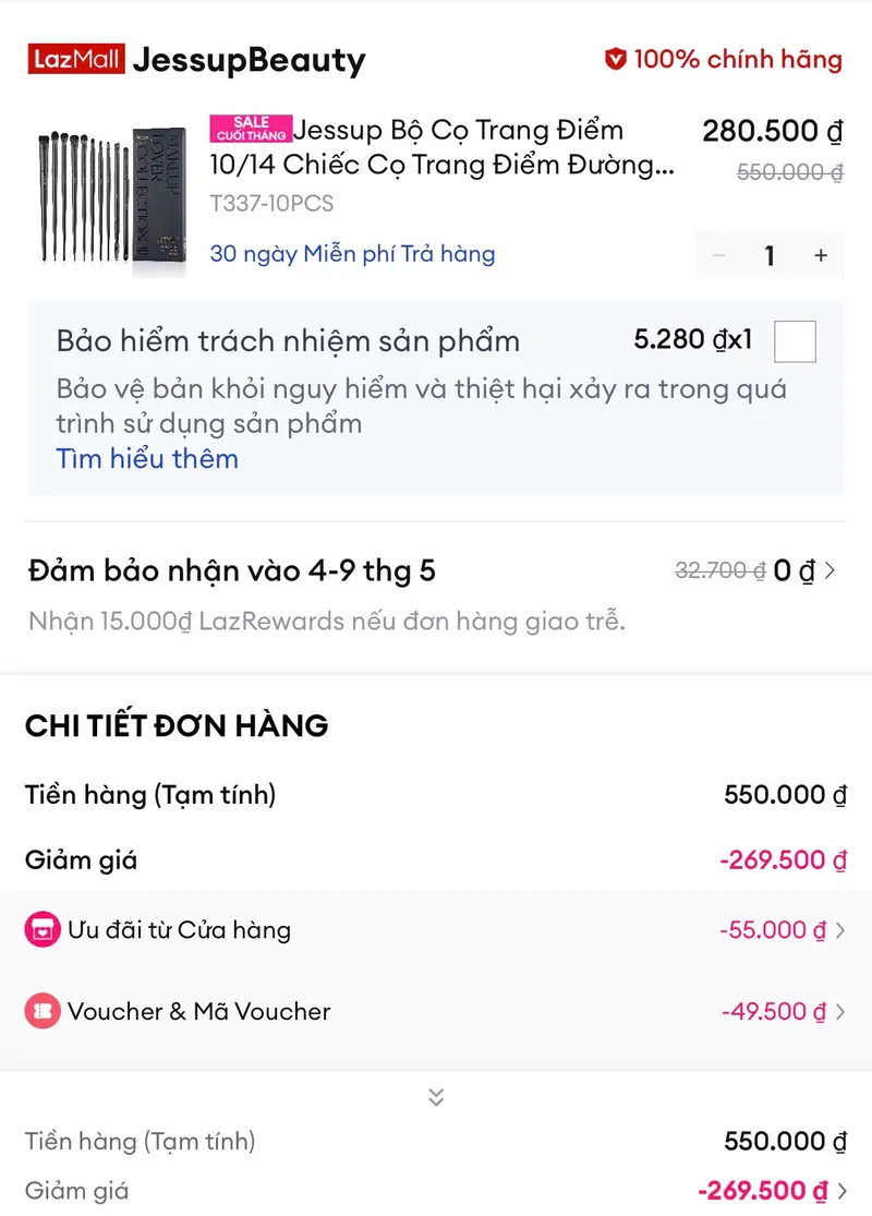 Cọ Jessup cho áp 30% xu