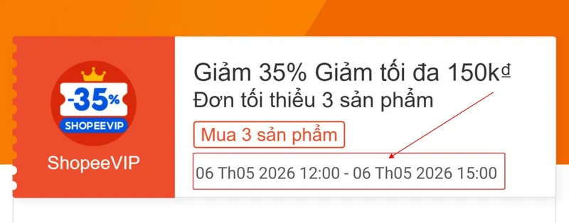 Back mã Shopee VIP 35%