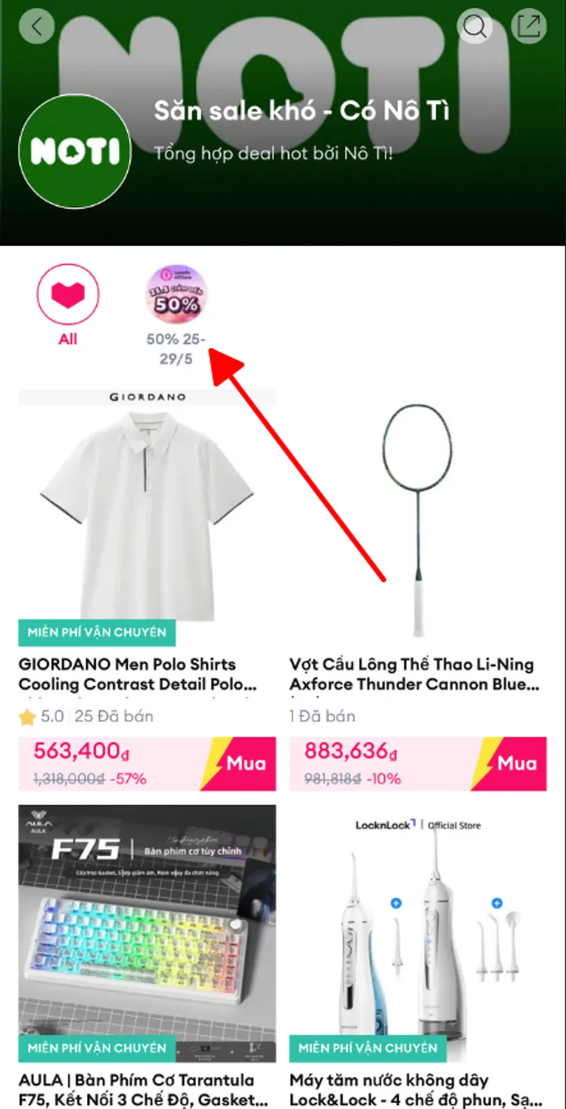  💢 Lazada Sale cuói 25/05 - 2