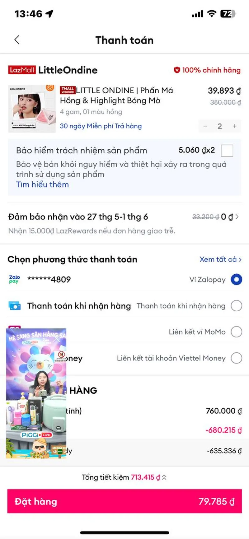 Phấn Little Ondine chỉ 39K - 2