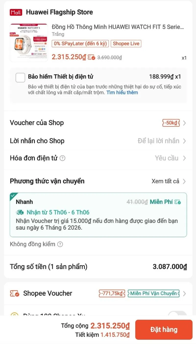 Huawei Fit 5 chỉ 2,3 triệu - 3