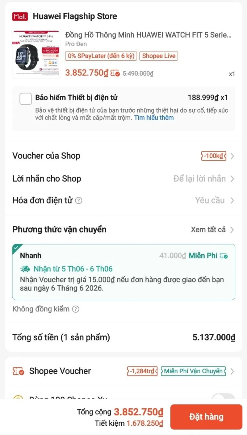 Huawei Fit 5 chỉ 2,3 triệu - 4