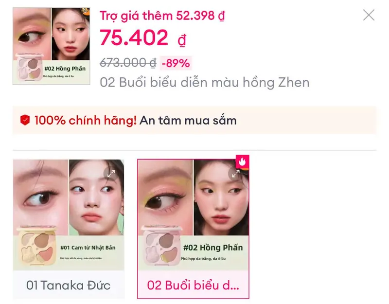 Bảng mắt Little Ondine 75K
