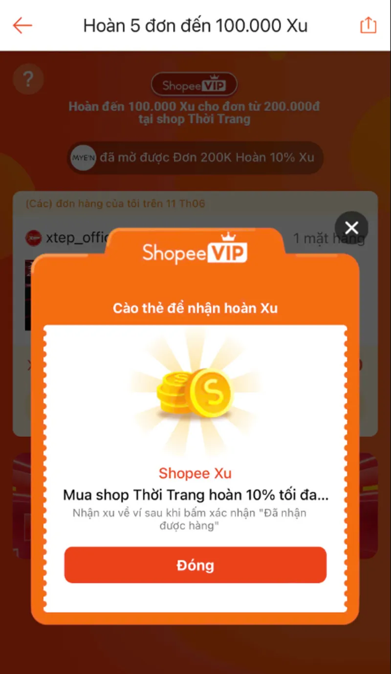 Cách nhận 500K xu Shopee