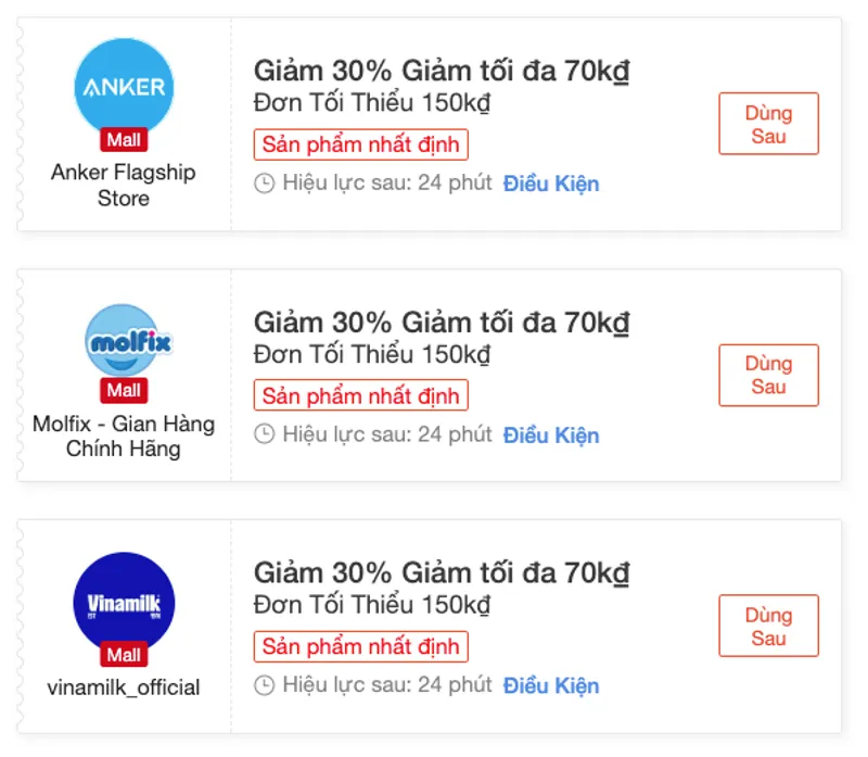 HOT - Mã Shopee giảm 70K/150K - 3