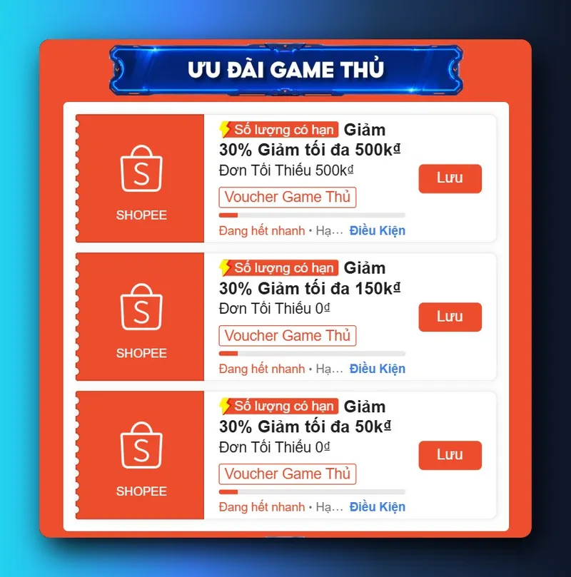 Back mã 30% liên quân ( Mã có lọc tài khoản) > https://shp.ee/f1zkhb18 Tag game thủ #shopee