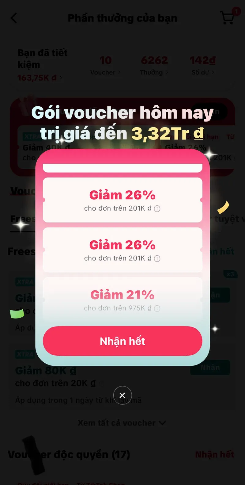 Thử test nhân phẩm cùng Tiktok nhận mã xịn nè sếp ơi! Mở hộp quà Tiktokshop nhận random mã giảm 20K/...