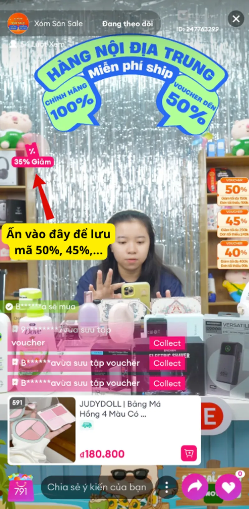💟 Vào live săn đồ ăn vặt cùng Noti nè các Sếp. Loạt mã 40%, 45%, 50% áp được cho các sản phẩm đồ ch... - 2