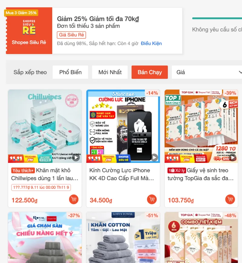 💟 Tầm này kiếm đâu ra mã Shopee 25% mà dễ như mã 25% tối đa 70K/0Đ này nữa Sếp ơi Gạo sắp hết, sữa ...