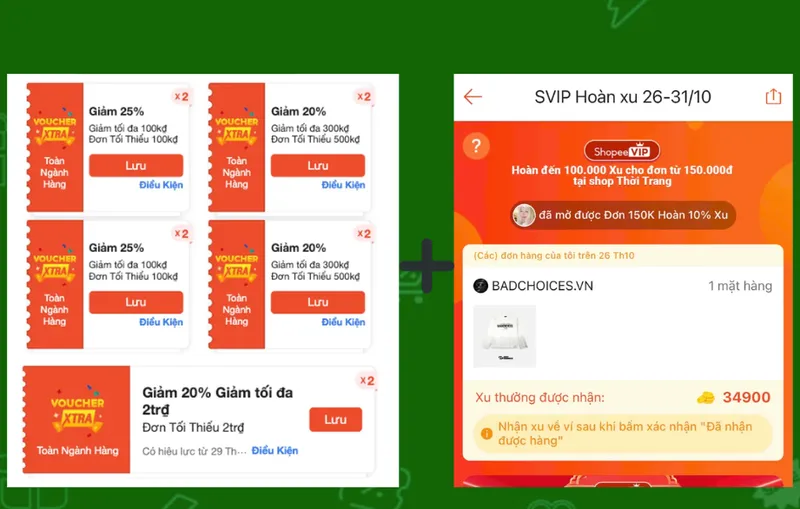 Mã 50% IG thì ai cũng muốn nhưng không phải ai cũng săn được !! Tầm này thì sếp cứ canh mã Xtra 25% ...