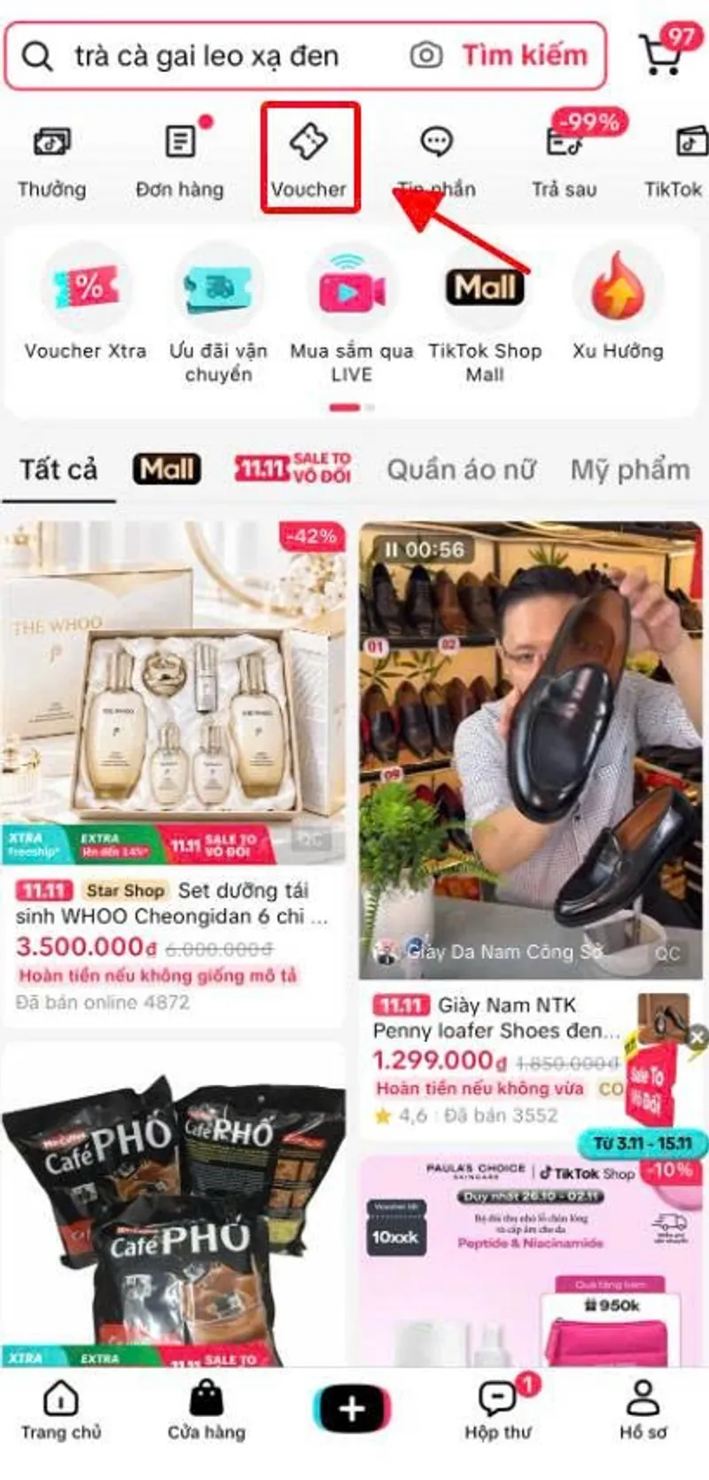 Sếp nào có acc Tiktok lâu rồi chưa dùng vào mở hộp quà xem có mã 50K không nè. Thấy mã là húp liền n...