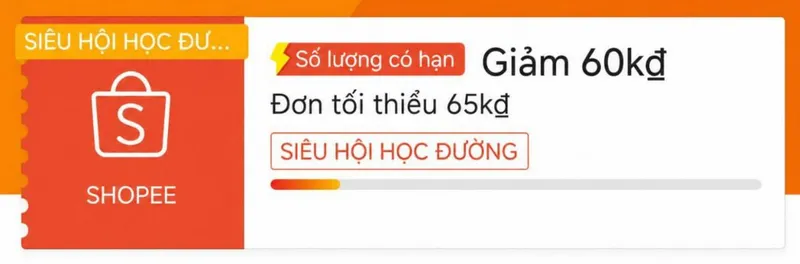 0H lên mã 60K/65K Shopee mới ! Lên đơn sẵn 0H săn nè các Sếp. Có lọc tài khoản nha! 0H: HSBACKTOSCHO...