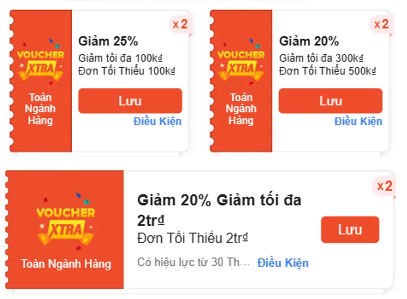 💥Đã lên mới mã Xtra 25%, 20% kìa vào lưu dùng ngay Lưu mã Xtra 25% dùng ngay tại đây => https://shp...