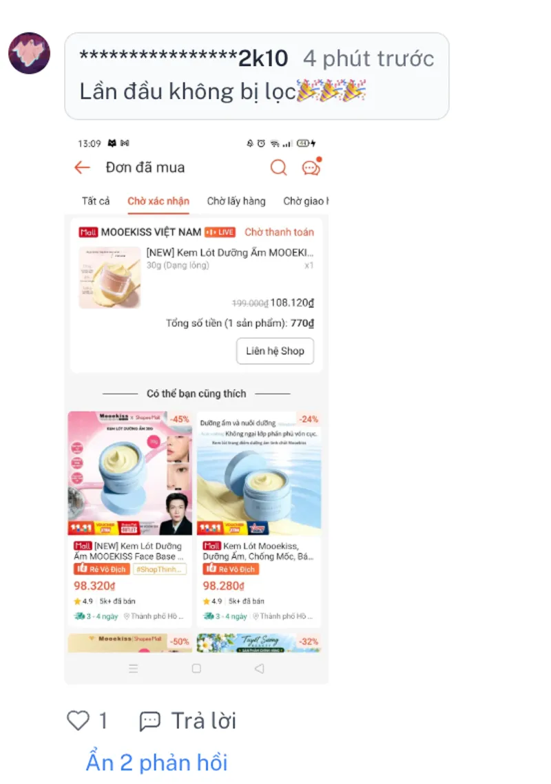 Vẫn còn mã 80K đơn 0Đ kìa Sếp, ai không bị lọc húp lẹ đi kìa Lưu mã tại: https://shp.ee/f7v0grkg Bấm...