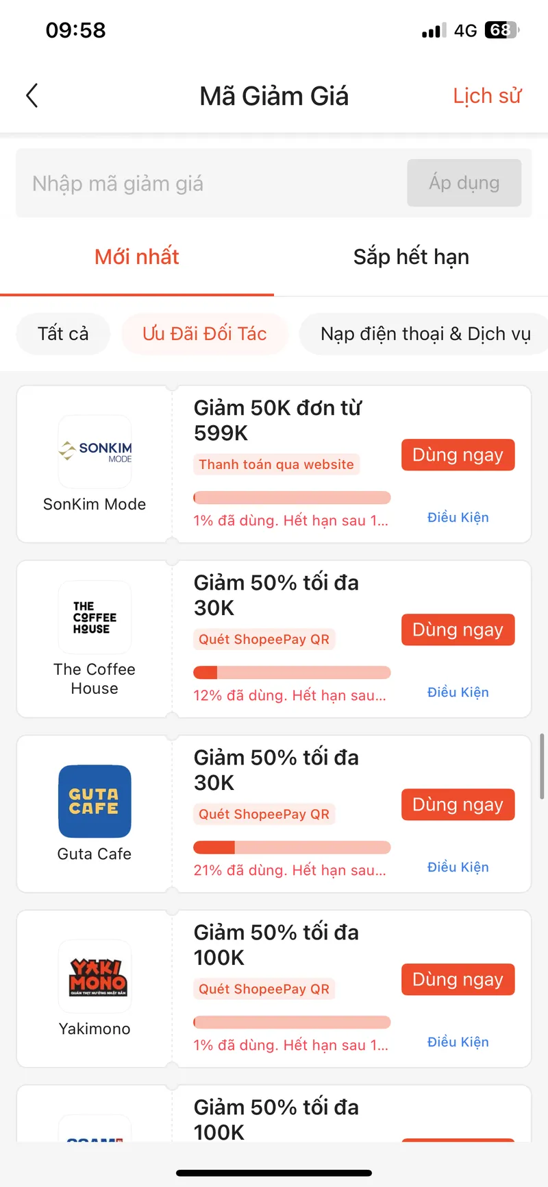 Shopee pay đang có voucher 50% tối đa 50k 30k cho đối tác chỉ còn hạn 1 ngày. Cả nhà ai muốn mua Phú... - 2