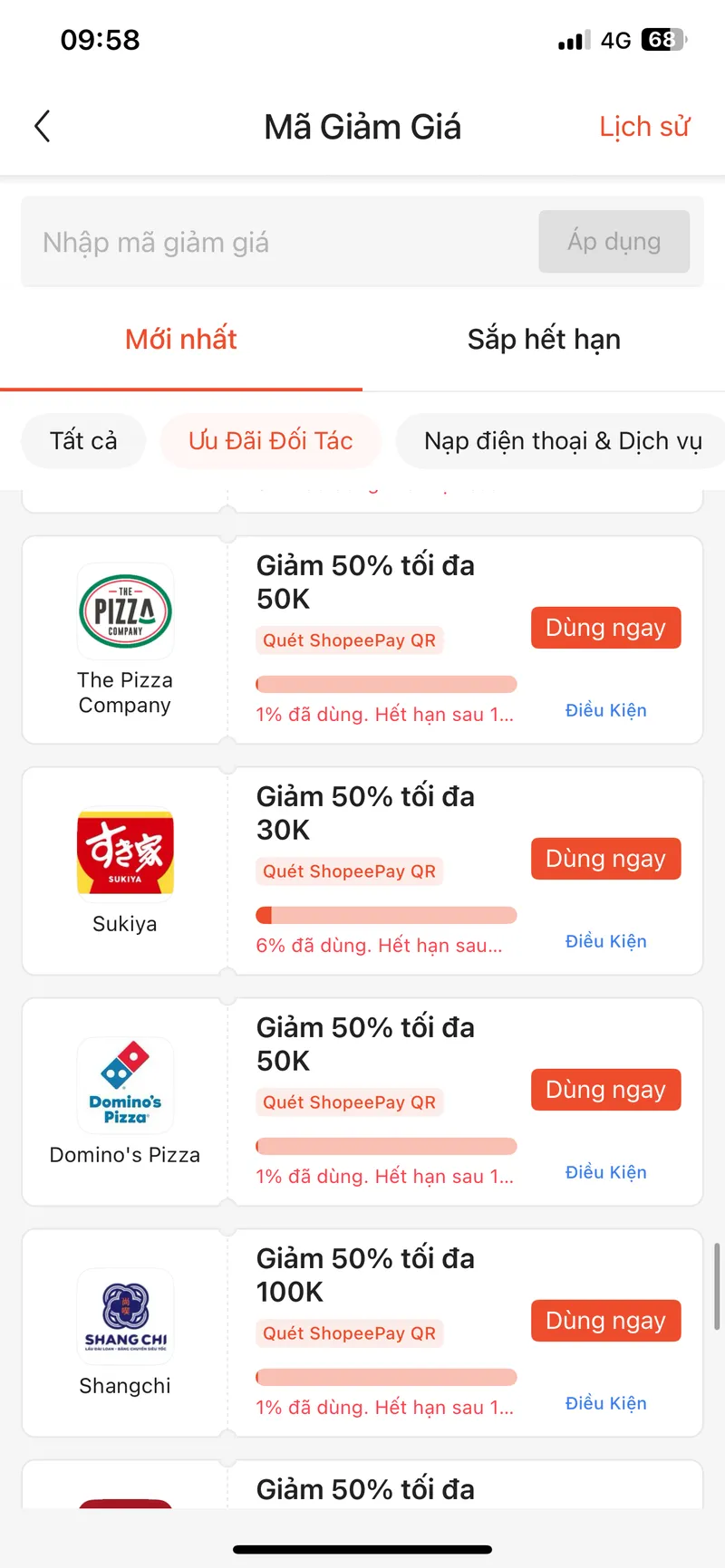 Shopee pay đang có voucher 50% tối đa 50k 30k cho đối tác chỉ còn hạn 1 ngày. Cả nhà ai muốn mua Phú... - 3