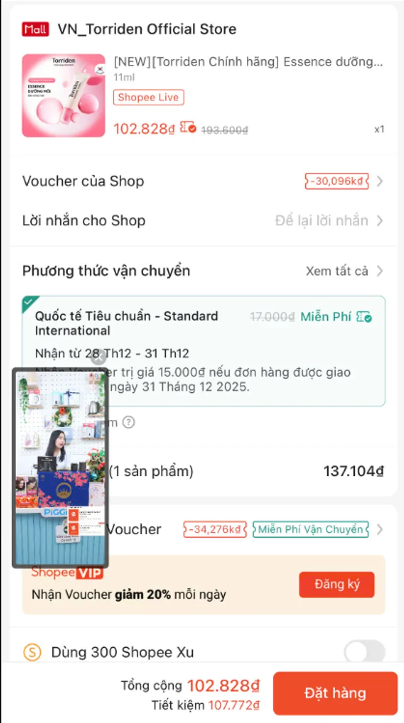 Son dưỡng áp mã 33% giá