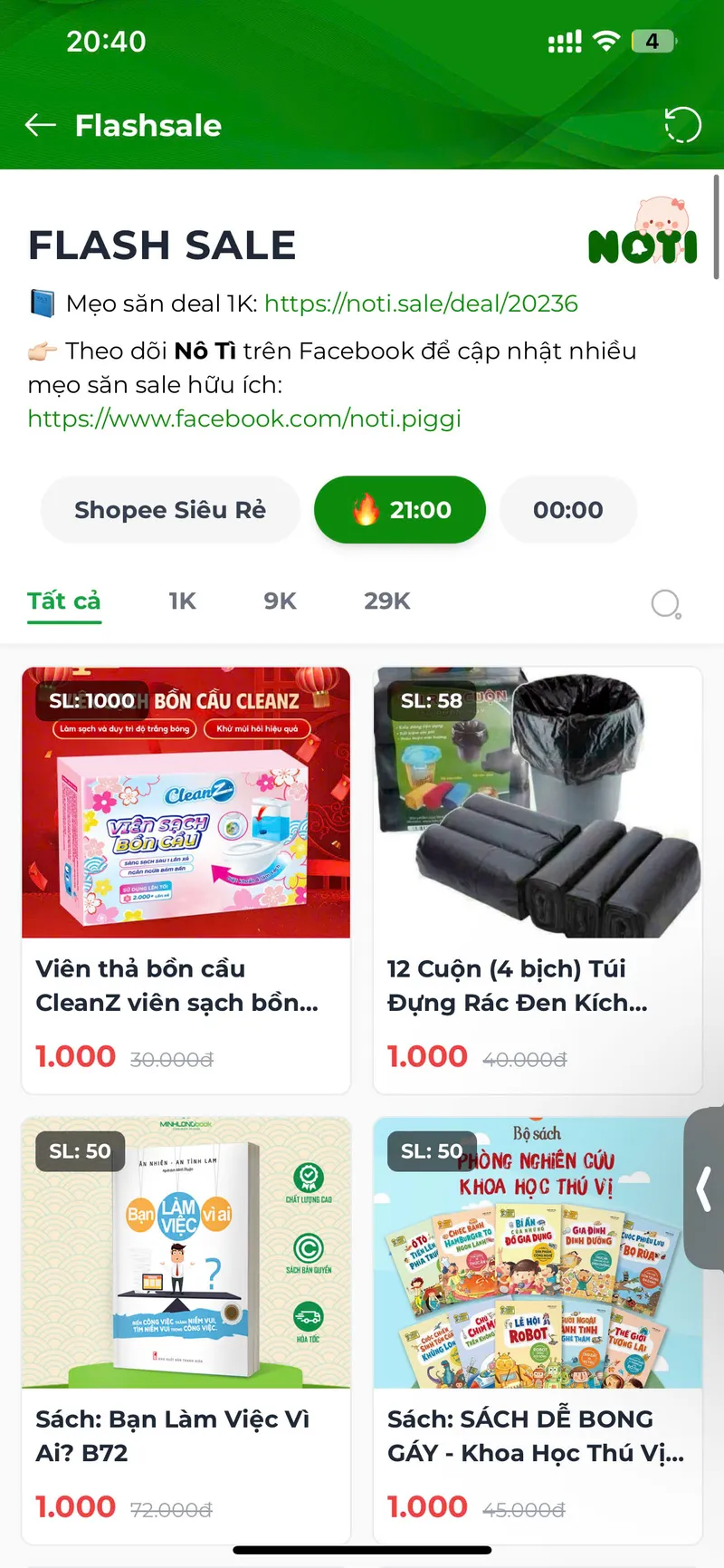 Flash sale 1K cuối cùng 2025
