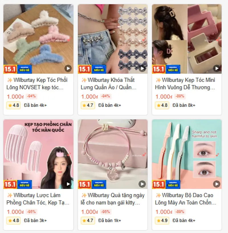 +11 Shop có deal đồng giá 1K🔥 - 4