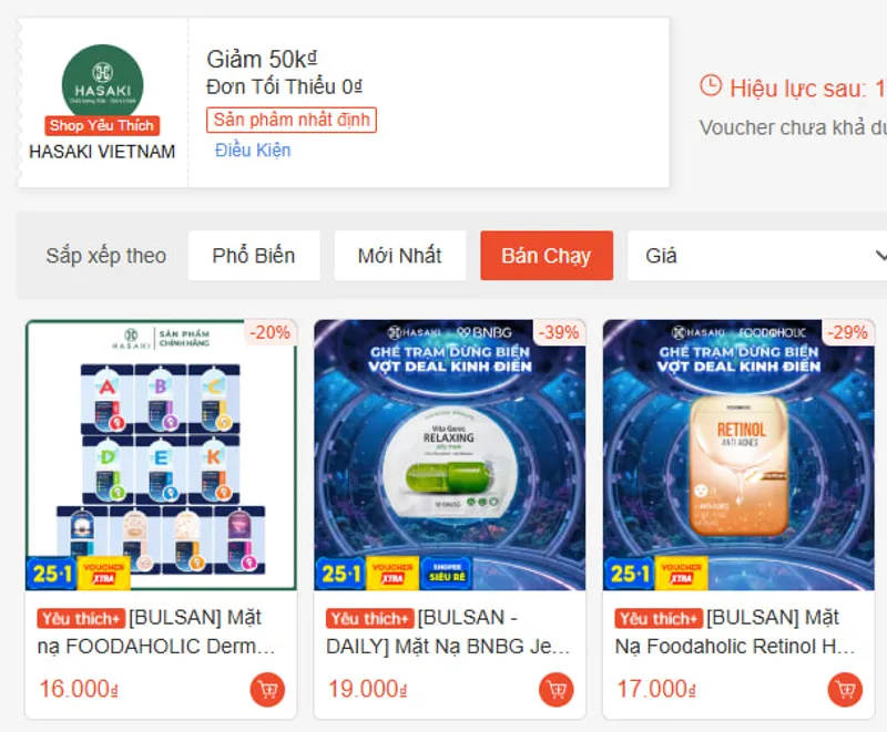 Deal 0Đ từ Hasaki