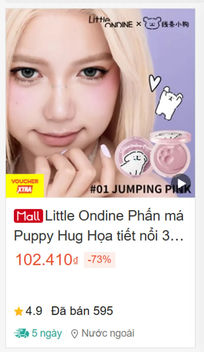 🌸Má hồng Little Ondine chỉ 32K