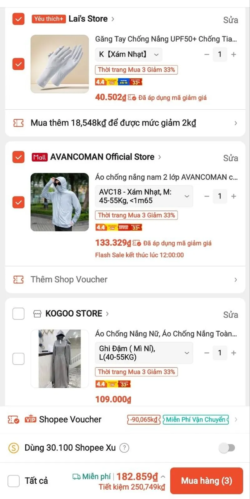☀️Sắm đồ chống nắng -33% - 3