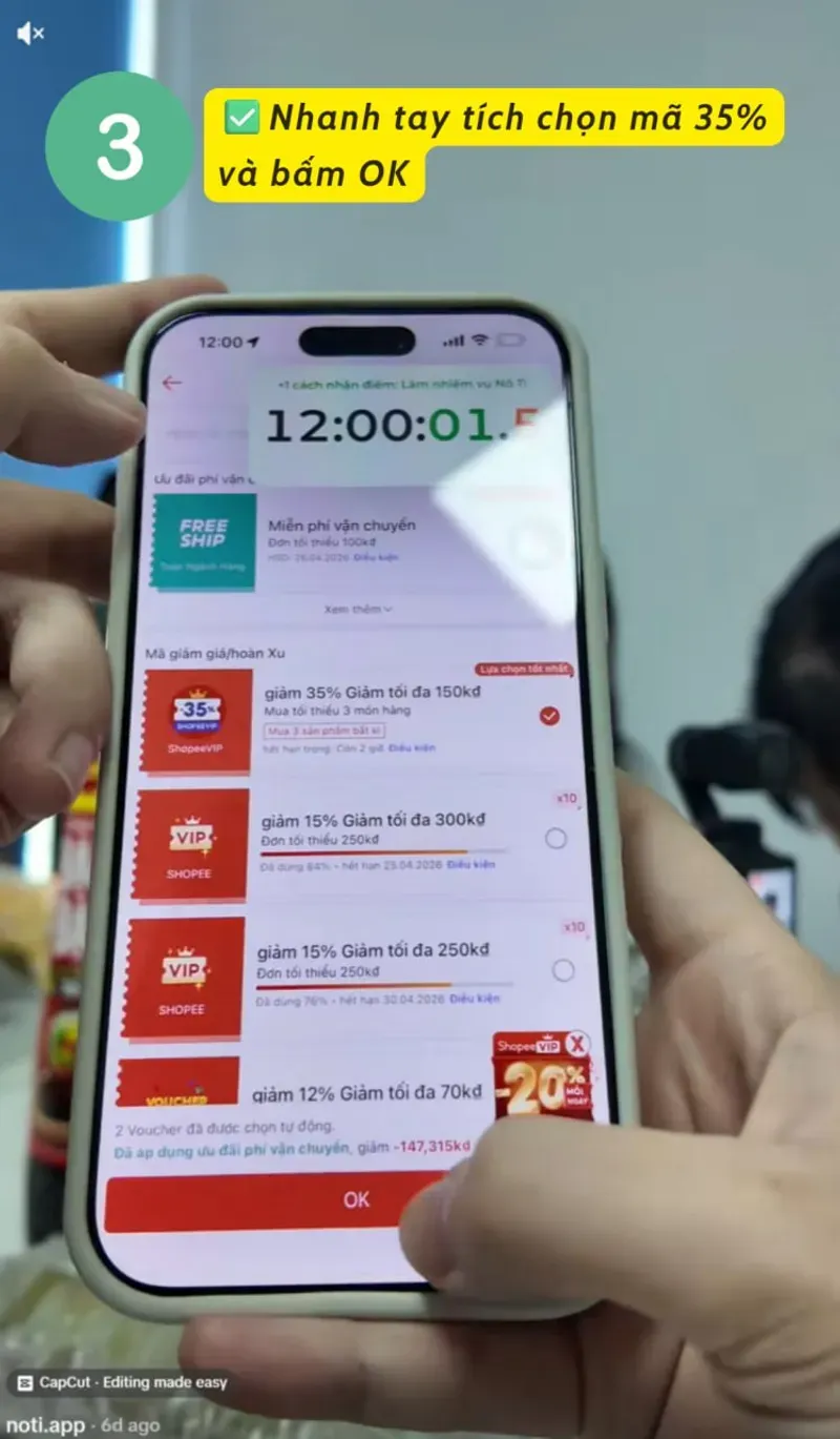 Mẹo săn mã 35% chuẩn 96,69% - 5