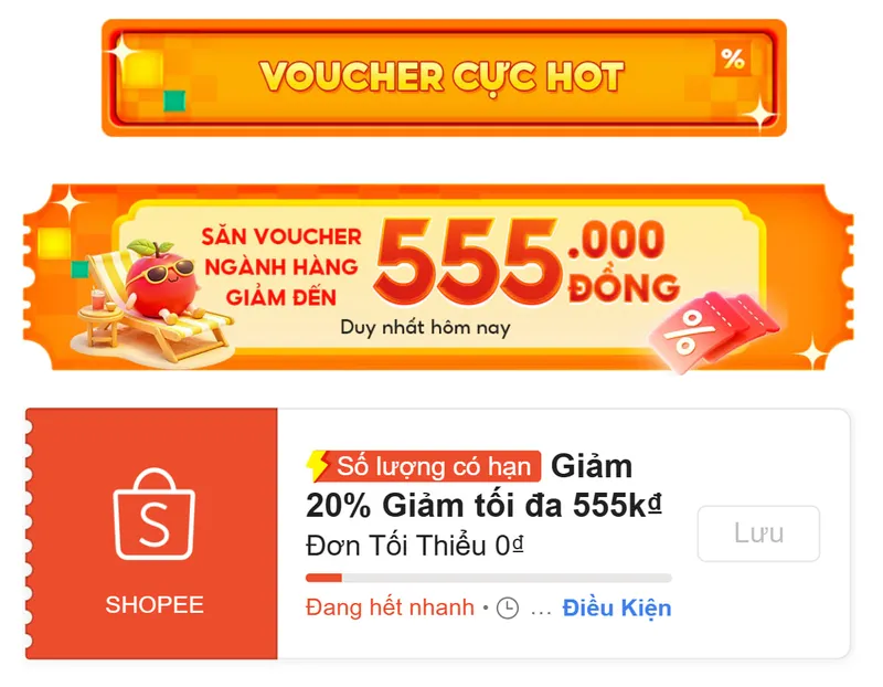Nhớ lụm luôn mã giảm 555K