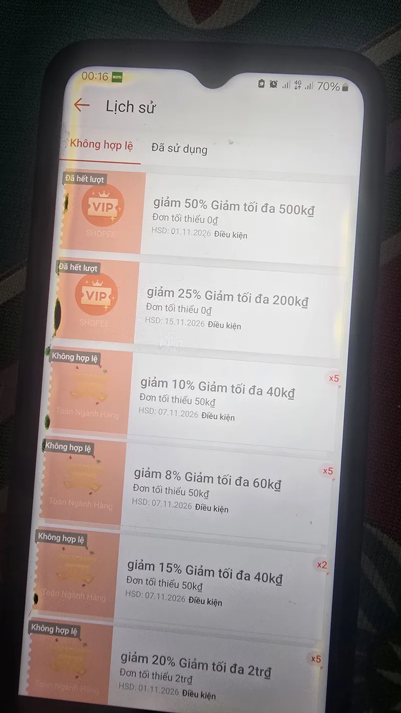 Vua chúa cũng chỉ có thế, 1 acc bú được mã 50% 500k, 1 acc lưu được. Nhưng quan trọng hơn hết là....... - 4