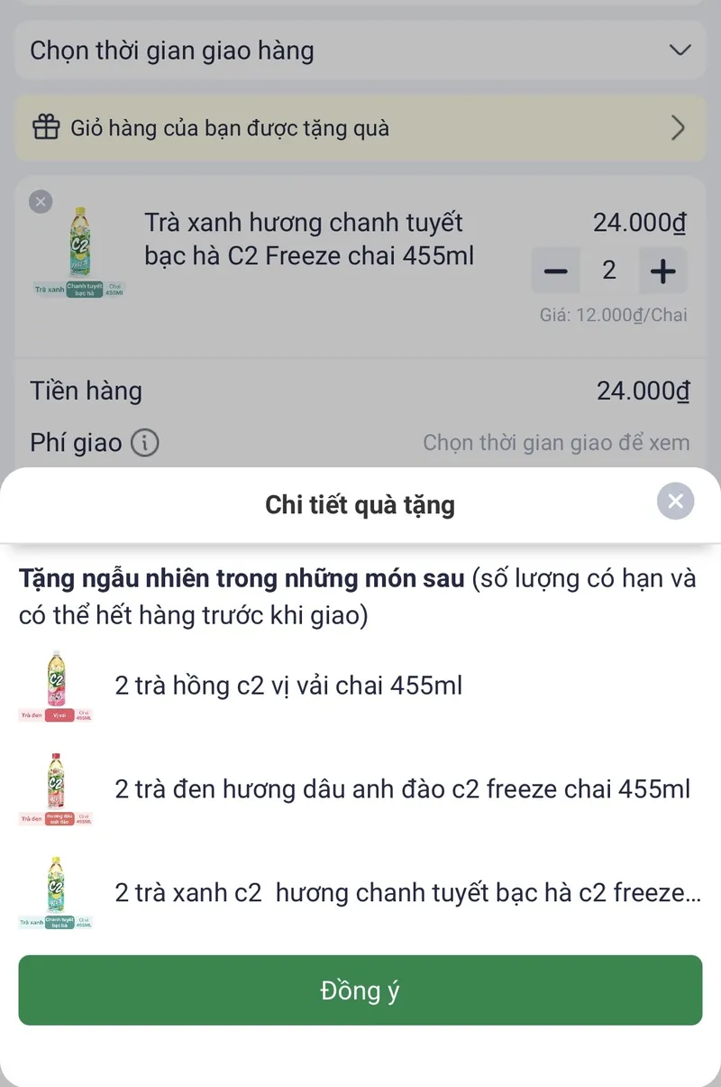 M.n vô check BHX có ctr mua C2 mua 4 tính 2 nè, mà mình bỏ giỏ hàng thì thấy mua 2 tặng 2, mua 4 tặn... - 2