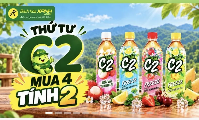 M.n vô check BHX có ctr mua C2 mua 4 tính 2 nè, mà mình bỏ giỏ hàng thì thấy mua 2 tặng 2, mua 4 tặn...